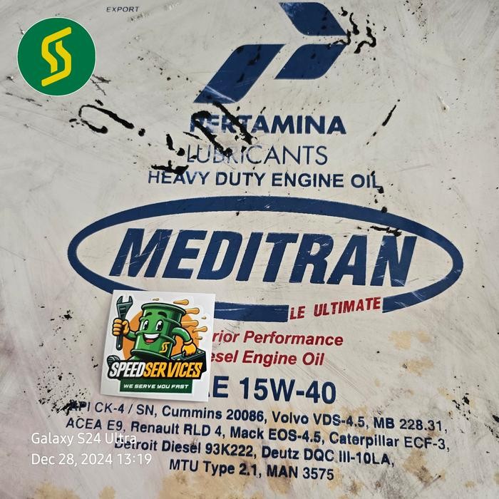 PERTAMINA MEDITRAN LE ULTIMATE 15W40 API CK-4/SN ECERAN DRUM