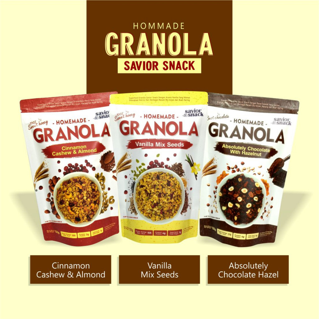 

Sensasi Lezat Makanan Sehat Cemilan Trail Mix Nuts Seed Fruit Sarapan Granola Cokelat Vanilla