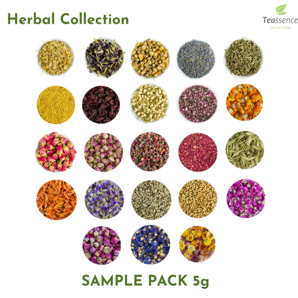 

Konter Makanan Sample Pack Tisane / Herbal/ Bunga
