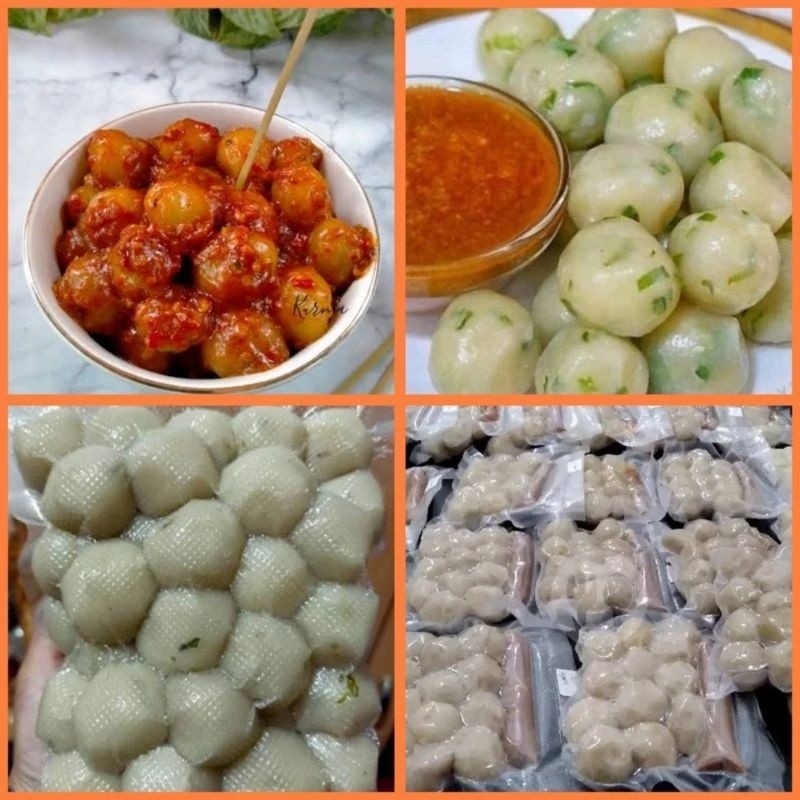 

Sensasi Lezat Cilok Isi Jando/Tetelan/Ayam Suir Isi 25 Free Saos Kacang