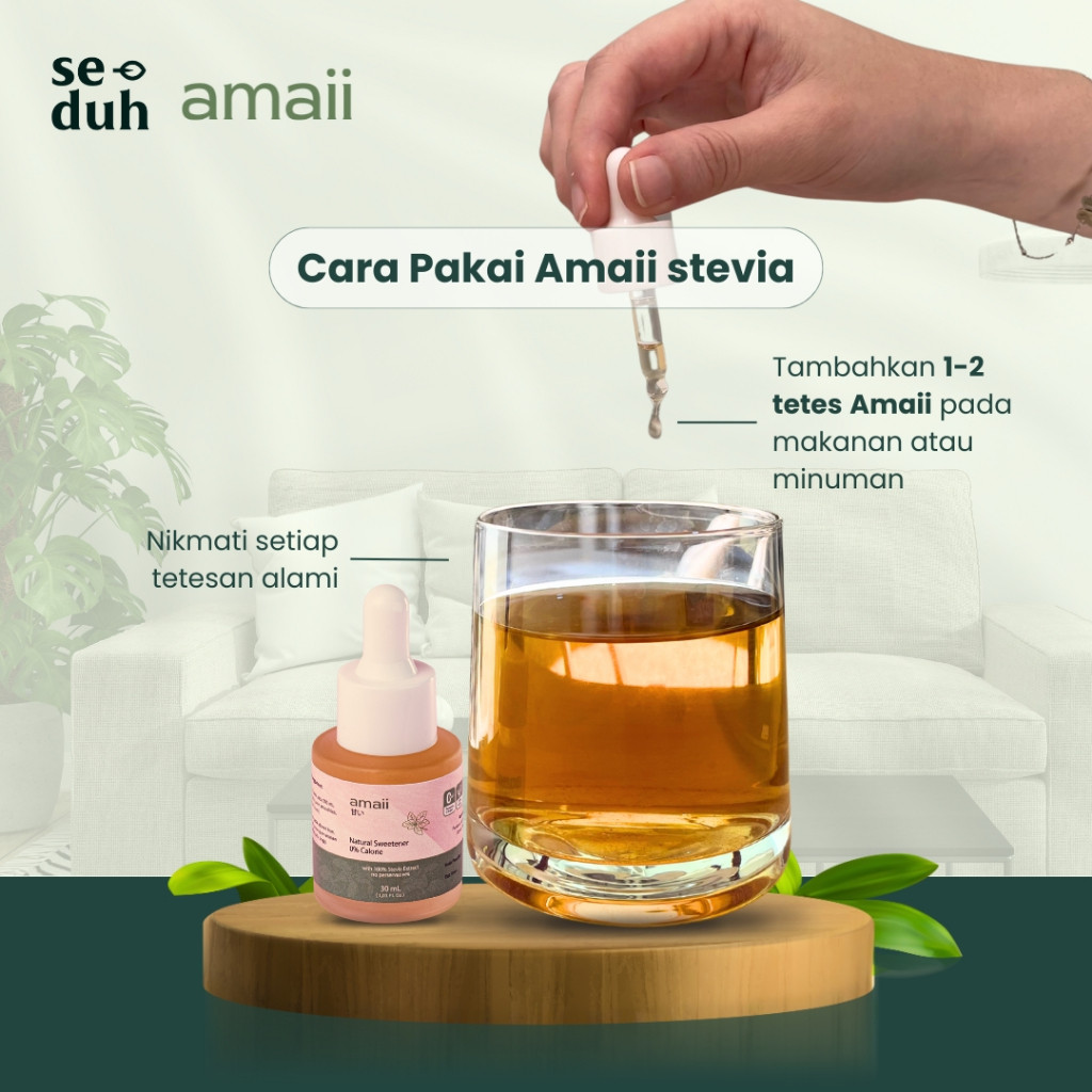 

Sensasi Lezat Amaii Stevia - Pemanis Alami Nol Kalori / Natural Sweetener Zero Calorie Liquid Stevia
