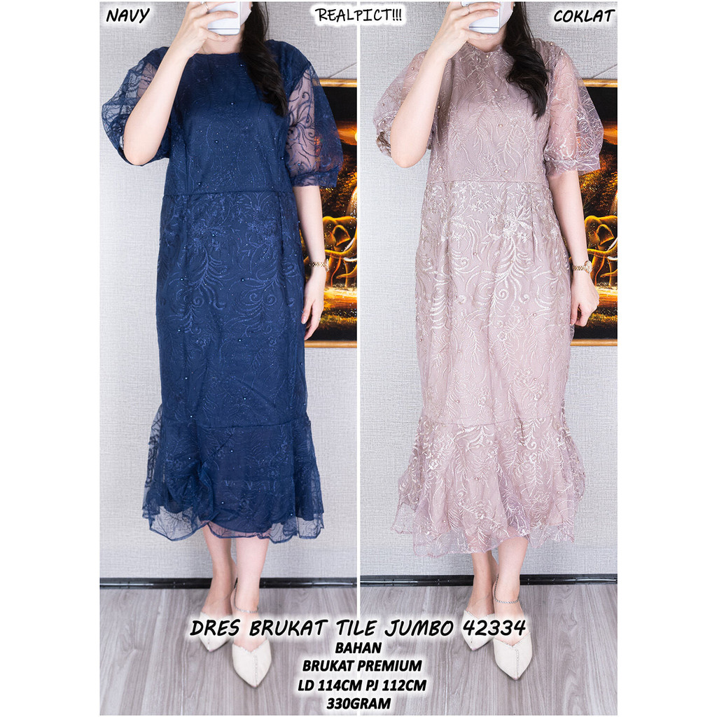 DRES BRUKAT TILE JUMBO 42334 (READY STOK)