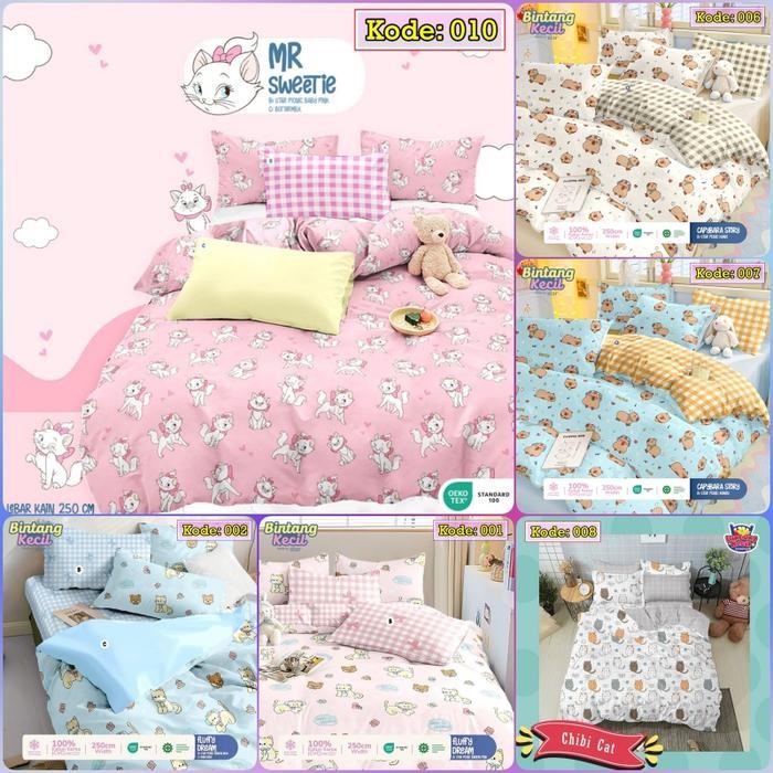 Sprei Set Star Sprei jadi Motif Kucing Pilihan Star Kids