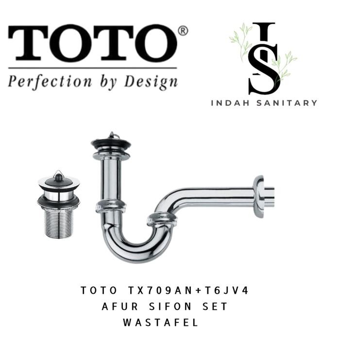 sifon wastafel Toto Tx709an Afur t6jv4 Satu Set Original