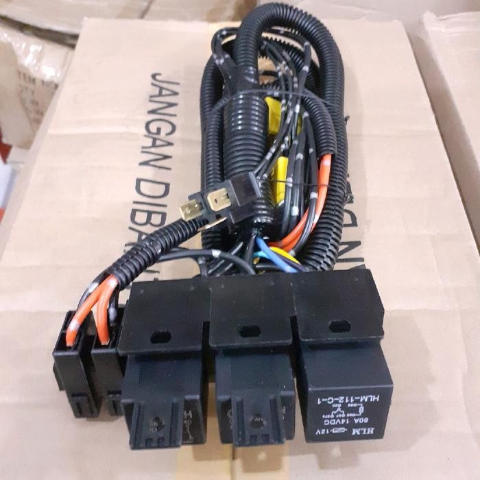 Kabel Relay Lampu Bosch H4 Mobil 3 Relay 2 Lampu Set Ready Stok