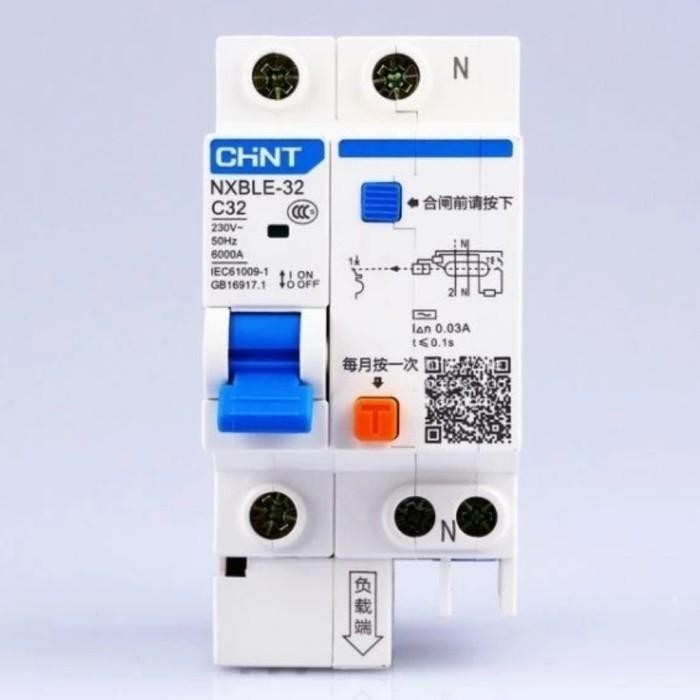 Rcbo Chint 25A Elcb Chint Nxble-32 25 Ampere 30Ma Ready