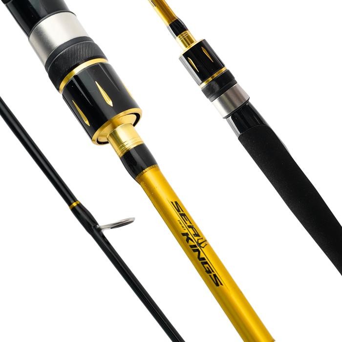 Produk JORAN PANCING SEA AND KINGS PIRATE KING CARBON SOLID 165CM DAN 180CM 7 RING FUJI K GUIDE FUJI