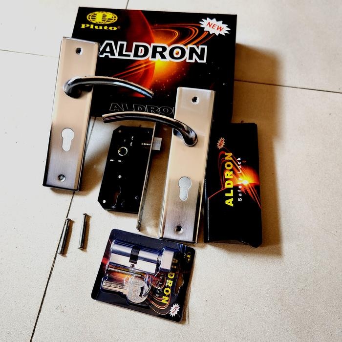 Buruan,. Kunci Pintu Tanggung/Medium Komplit Aldron Set + Silinder Knop