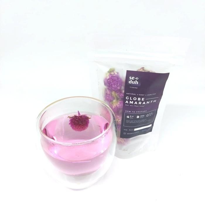 

SEDUH Globe Amaranth Tea / Teh Bunga Globe Amarant Ungu 10 Gram PREMIUM