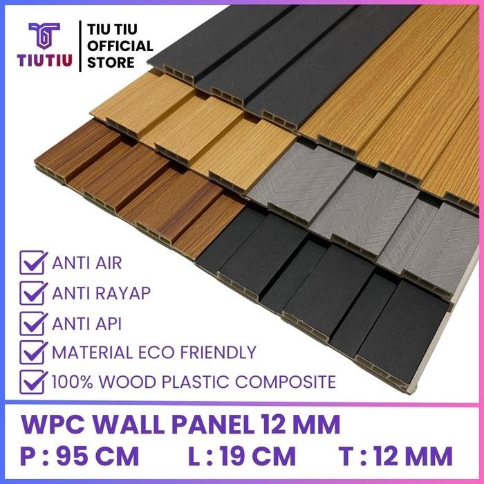 Wpc Wall Panel Dekor Dinding 3meter Wood Panel 3m Pvc Kayu