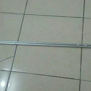 Rel gorden besi 200 cm/Rel besi gorden lengkap (besi+roda+kaki) 2 m