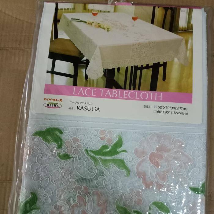 taplak meja makan anti air 6kursi