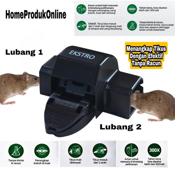 Perangkap Jebakan Ranjau Tikus Curut Rumah Ember Jepit Lem Ultrasonic Plastic Plastik