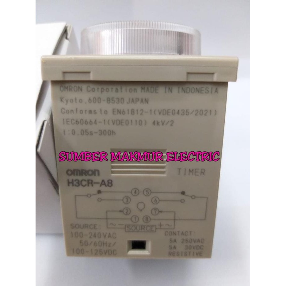 TIMER H3CR-A8 OMRON / TIMER H3CRA8 OMRON / TIMER ON DELAY OMRON H3CR