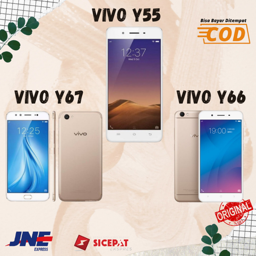 Smartphone Y66 Ram 4/64 Gb / Y55 Ram 3/32Gb / Y67 Ram 6/128Gb / Vivo Y71 6/128Gb New Bergaransi 1