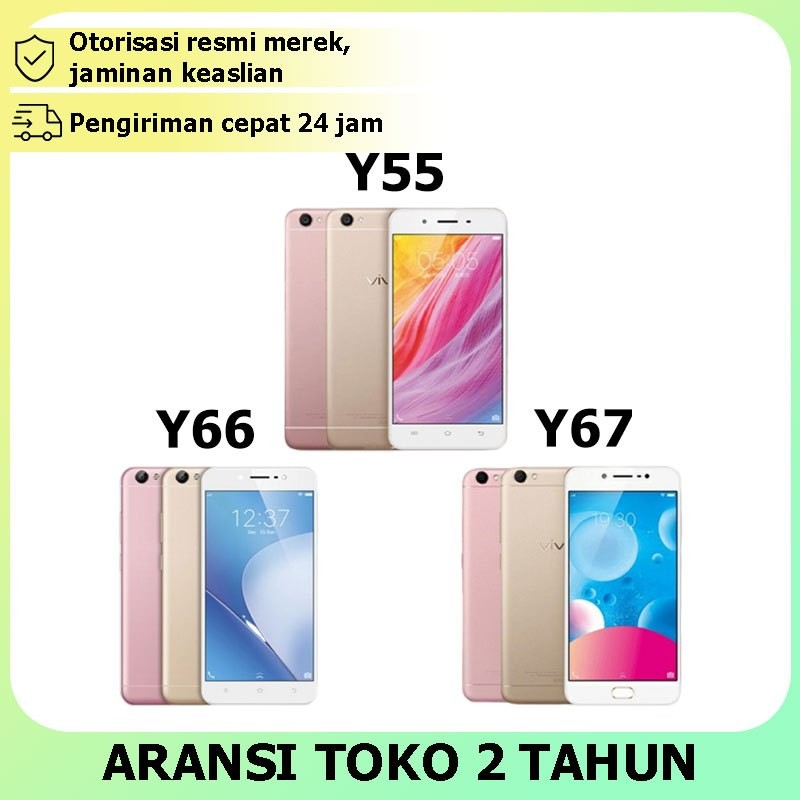 Vivo Y55 Ram 3/32Gb Vivo Y66 Ram 4/64Gb Vivo Y67 Ram 6/128Gb 4G Smartphone Android Garansi 2 Tahun