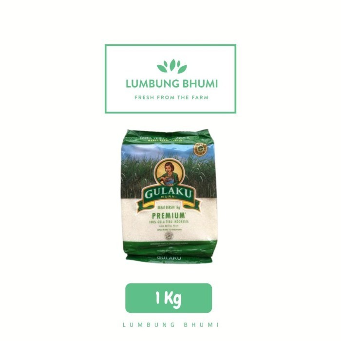 

GULAKU Gula Pasir Putih 1 Kg 1 Pcs - Lumbung Bhumi New
