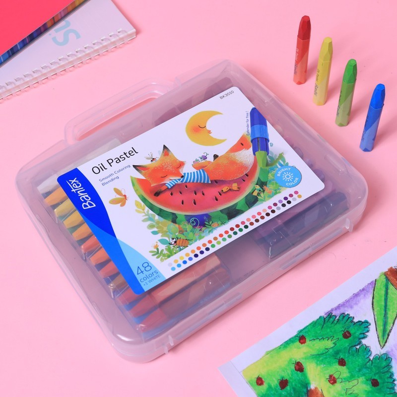 

[BMS Bekasi] Bantex Oil Pastel PP Box Warna Cerah Halus BK30XX