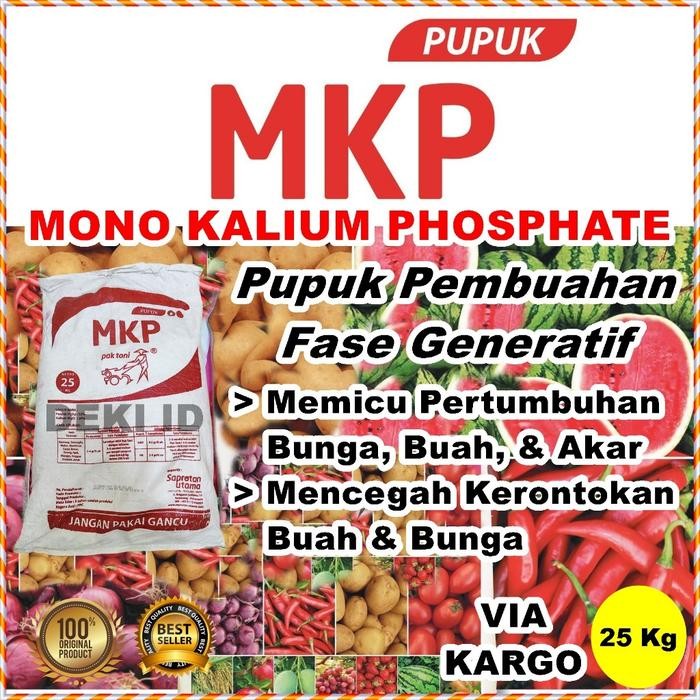 MKP Pak Tani 25 Kg Via Kargo Pupuk Pembuahan & Pembungaan Fase Generatif Tanaman Kemasan Pabrik