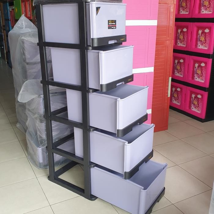 lemari plastik laci plastik komet susun 5L