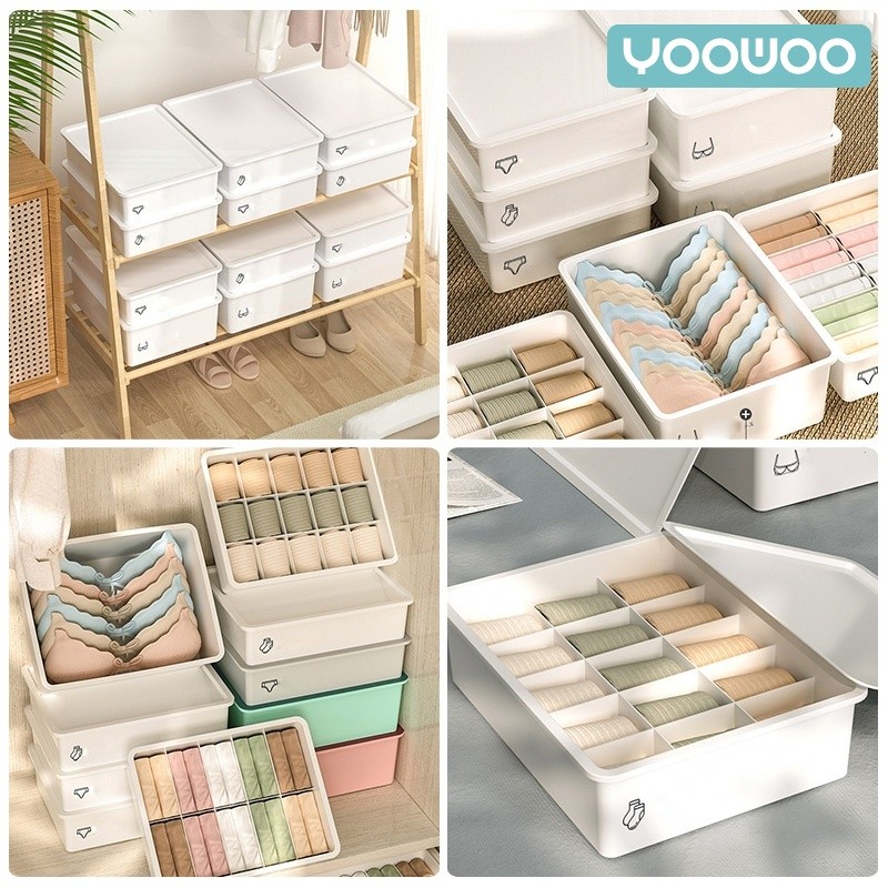 BOX UNDERWEAR / KOTAK PENYIMPANAN / STORAGE BOX / BOX ORGANIZER / KOTAK PAKAIAN DALAM PLASTIK