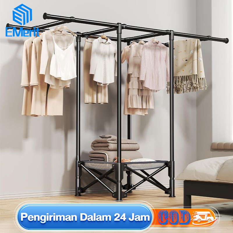 Cerry Boomss - Jemuran Baju Lipat Jemuran Pakaian Minimalis Jemuran Lipat Portable Jemuran