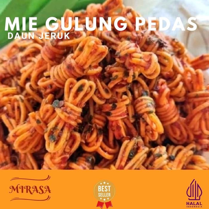 

Mie Gulung 1KG Pedas Daun Jeruk Cemilan Pedas Viral Khas Mirasa Snack And Food