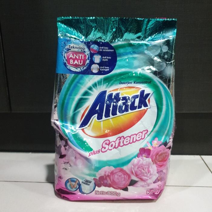 Attack Plus Softener Deterjen Bubuk Konsentrat 800 Gr
