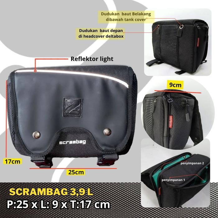 Tas Samping Motor Xsr 155 Scrambag, Sidebag Xsr155 For 1 Pcs