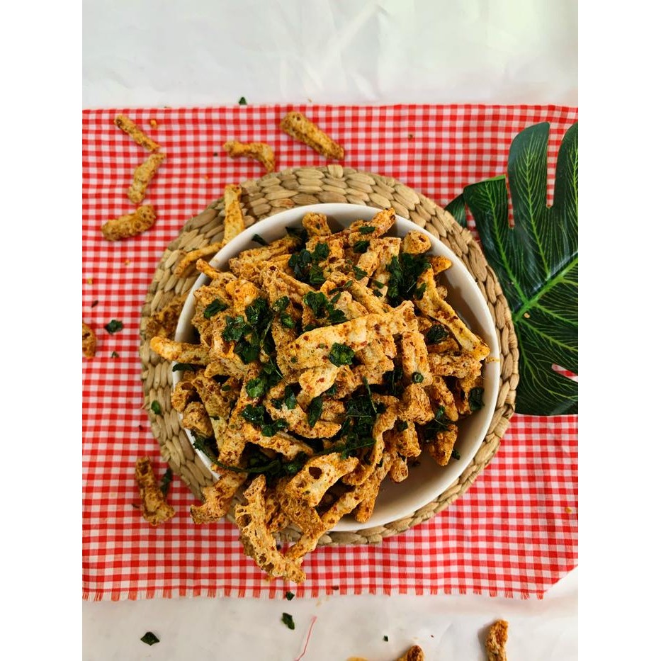 

FLAS SALE 1KG Basreng stik pedas daun jeruk renyah gurih murah Food Snack Cemilan Camilan Kering