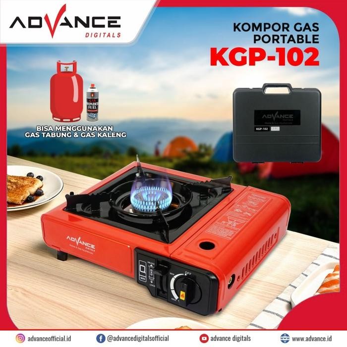 Panggangan Paket Barbeque/BBQ Set Kompor Portable ADVANCE Free Koper+ Panggangan - KOMPOR SAJA tahan