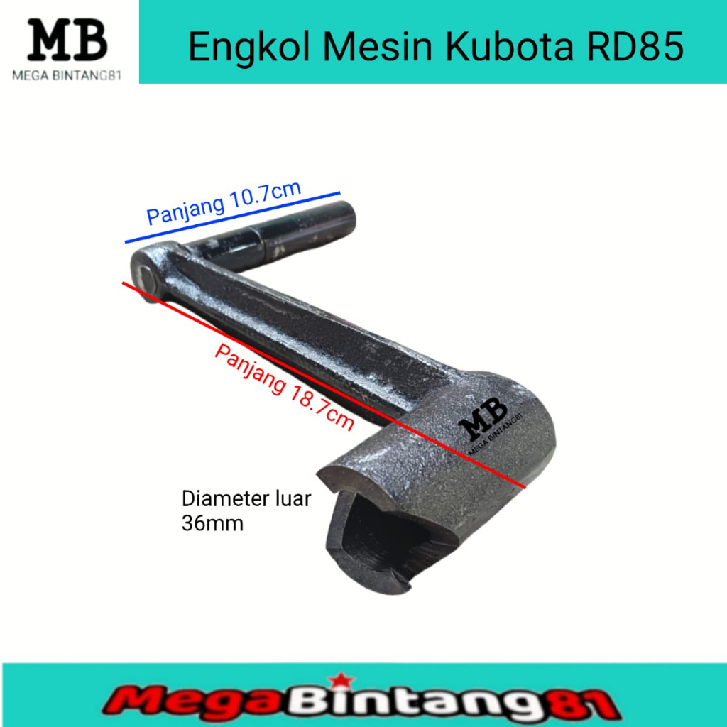 engkol mesin kubota RD85 starting handle diesel kubota RD 85