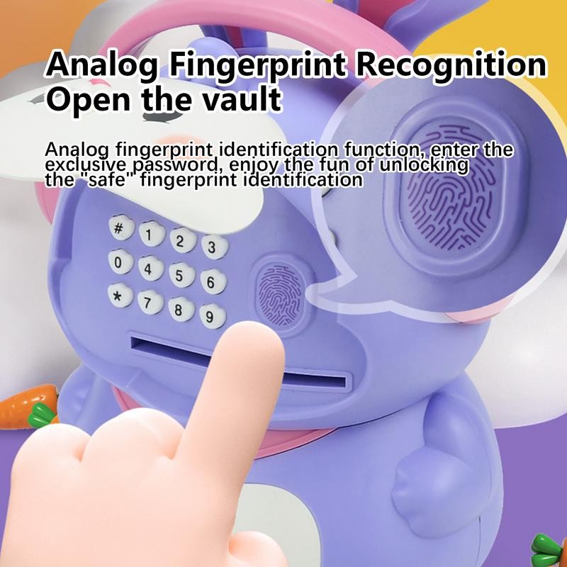 Rabbit Coin Bank Atm Cash Coin Box Cute Rabbit Password Saving Money Jar Coin Bank Storage Jar Atm