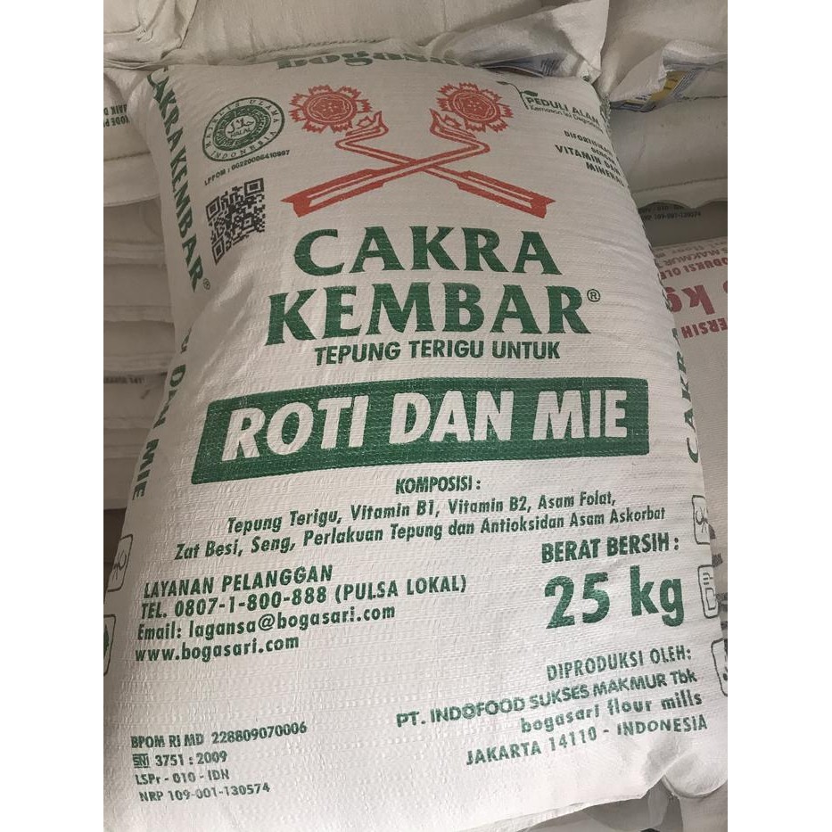 

Tepung Terigu Cakra Kembar 25 KG