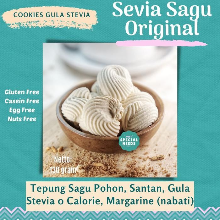 

Kue Sevia Sagu Original -Gluten Free, Egg Free - Diet Special Needs
