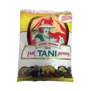 

Tepung Sagu / Tepung Tapioka cap Pak Tani Gunung 1Dus isi 20pcs@500 gr