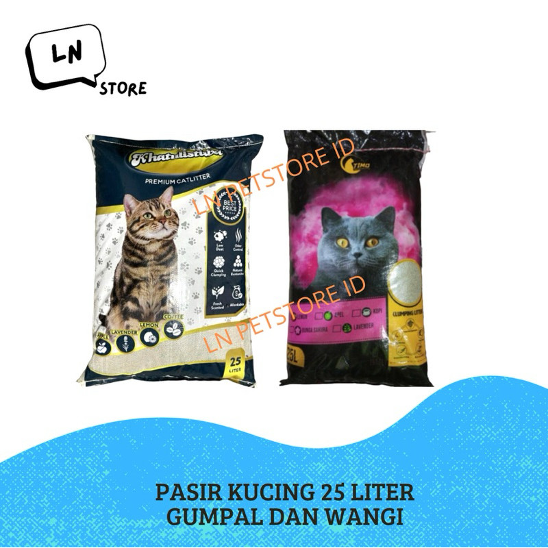 Pasir Kucing 25 Liter Gumpal Wangi Bentonite TIMO