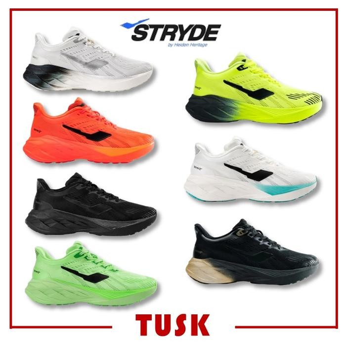 Sepatu Heiden Heritage Stryde Raven Sneakers Olahraga Lari Sport Running Shoes Pria Wanita