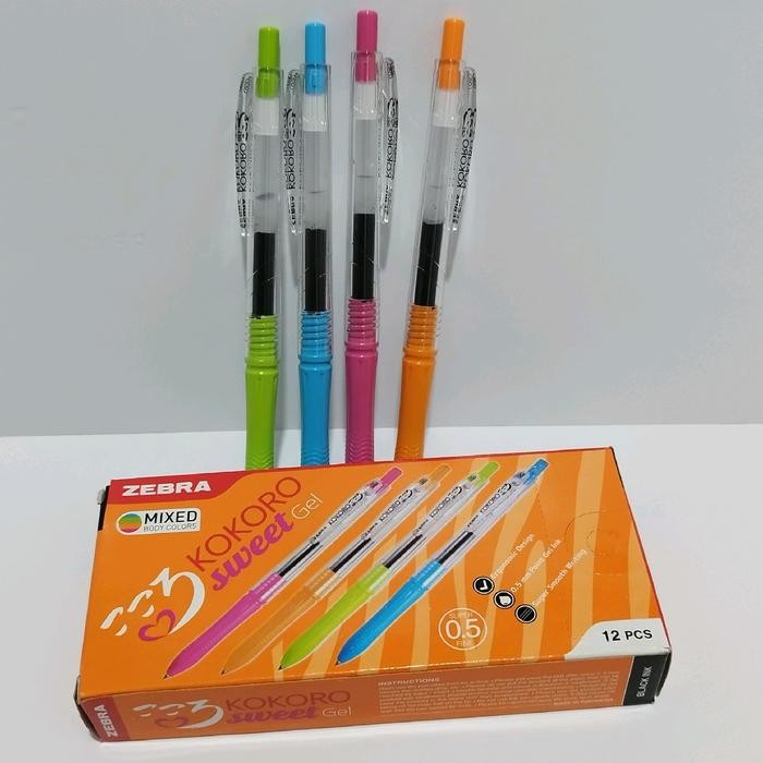 

Bentley - Pulpen Zebra Kokoro Sweet, Isi 12 Pcs