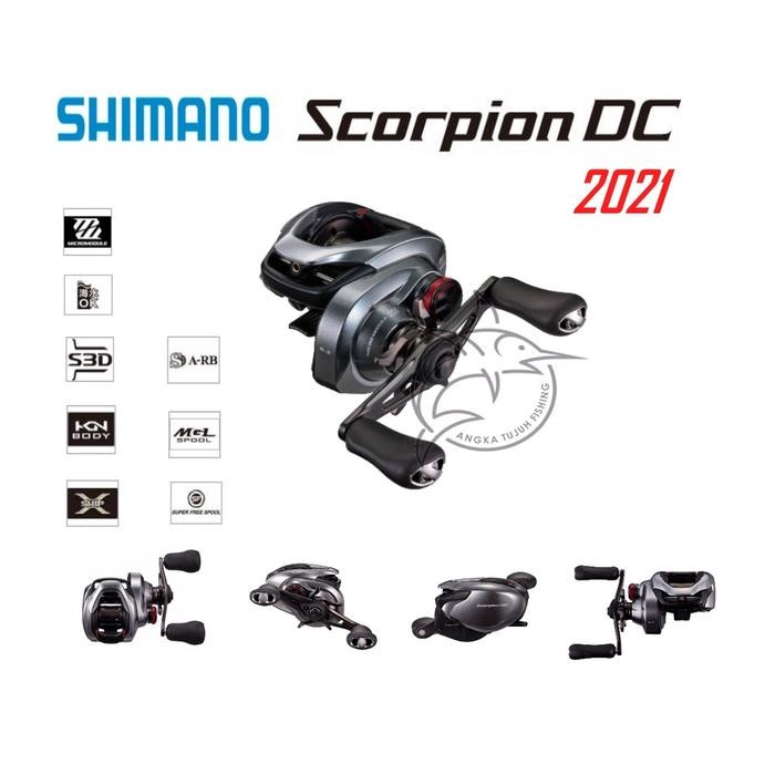 Sale Terbatas Shimano Scorpion Dc 2021 150/151 Baitcasting Bc Reel Pancing Aman