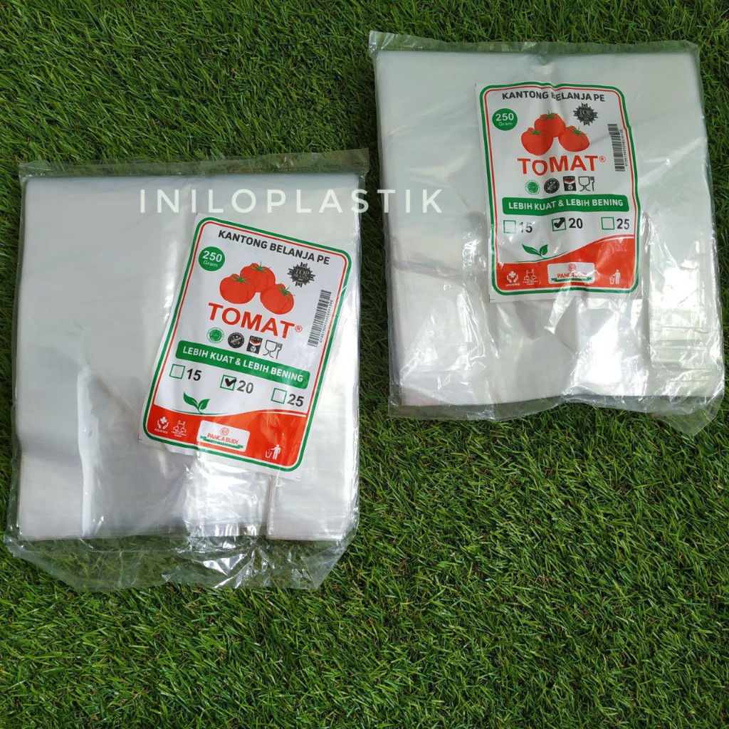 Retrorent Kantong Belanja Pe 20 Tomat Bening / Plastik Kresek Bening / Kresek Pe