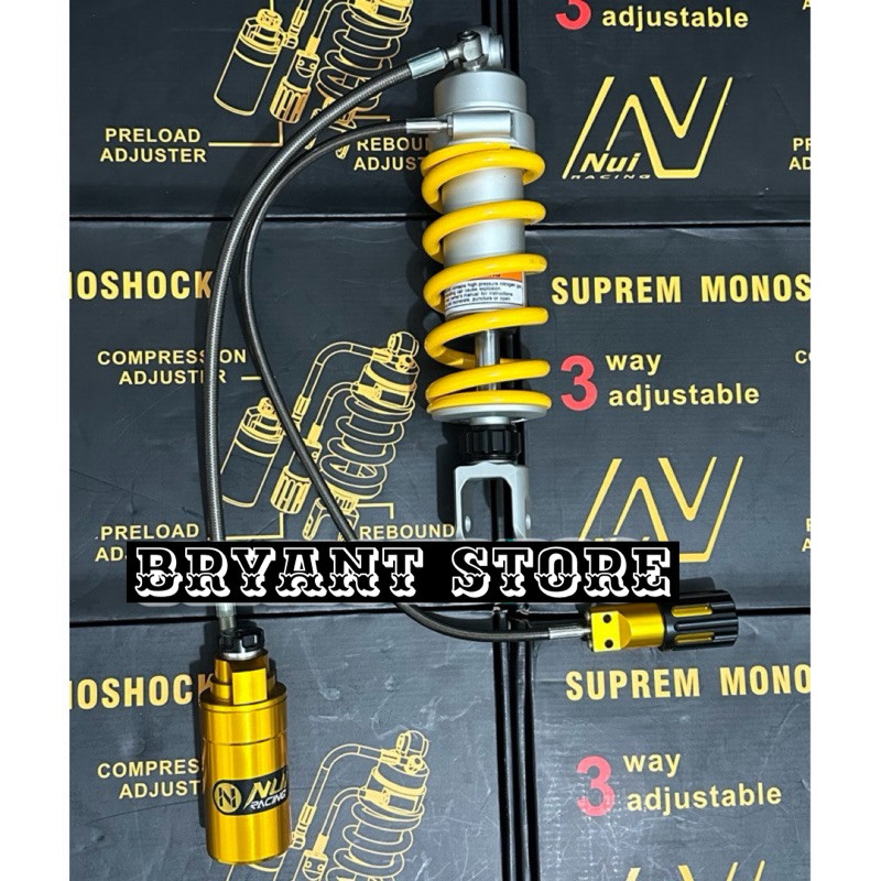 MONO SHOCK NUI RACING HONDA CB 150R CBR 150R TRIPLE CLIK SHOCK BELAKANG TABUNG 2 TABUNG PISAH KLIK