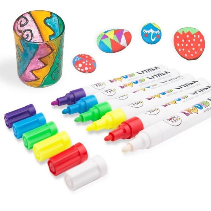 

Victory - Tookyland 6 Color Liquid Chalk Marker Dust Spidol Kapur Tanpa Debu