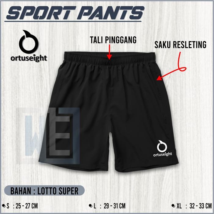 Celana pendek olaharaga futsal celana pendek running celana bola hitam