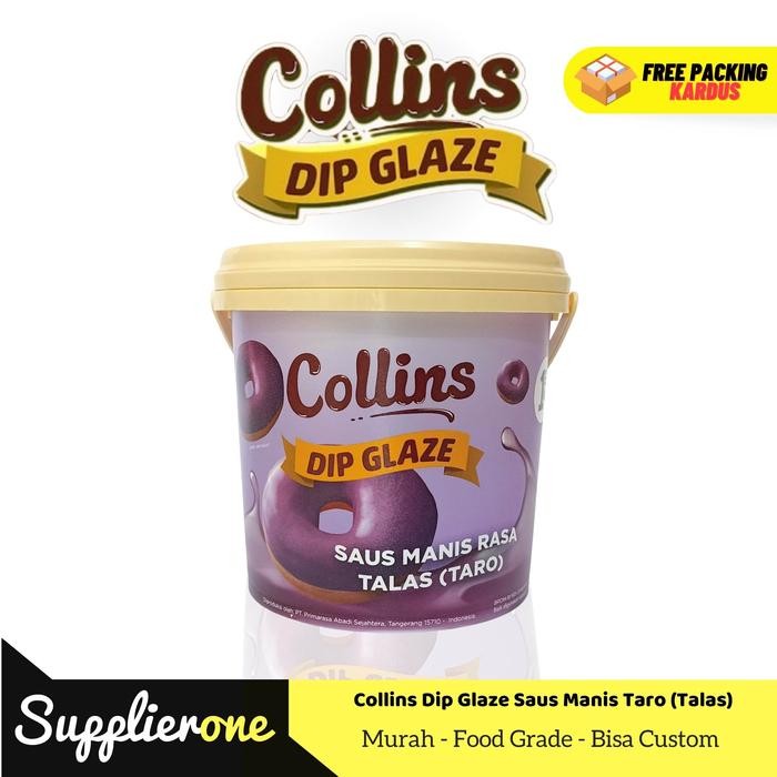 

JTTOP" COLLINS DIP GLAZE 1 KG / TOPING DONAT COLLINS / SELAI DONAT / COLLINS
