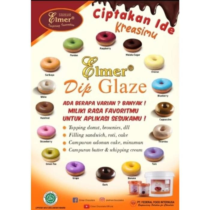 

JTTOP" ELMER DIP GLAZE / GLAZE DONAT / TOPPING DONAT 200 GR