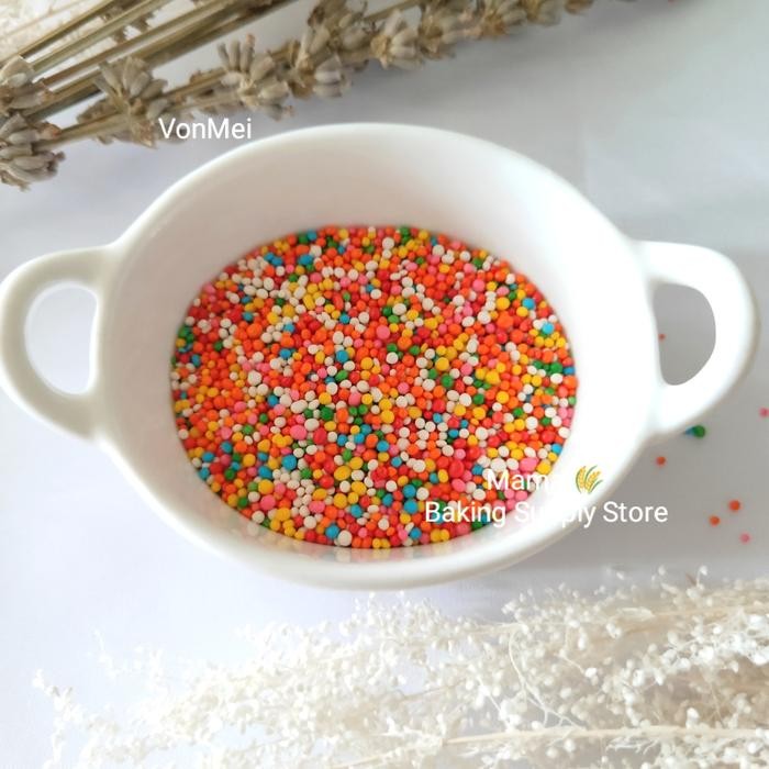 

JTTOP" SPRINKLE BALL RAINBOW WARNA WARNI 200 GR TOPPING CUPCAKE KUE COOKIES