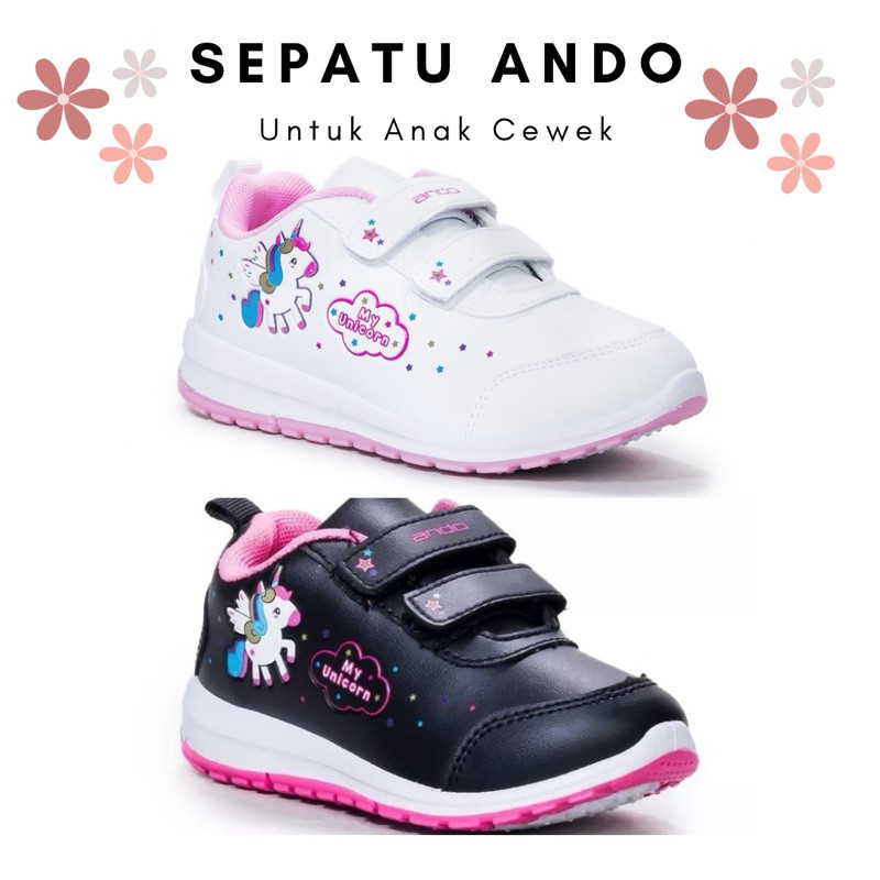 FLASH SALE SEPATU SEKOLAH ANDO MINICORN WANITA PEREMPUAN CEWEK ANAK TK