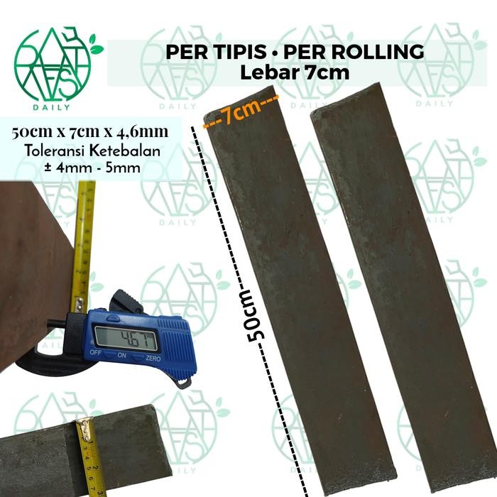 (50cm x 7cm) Per Rolling Daun Per Tipis Bahan Sabit Pisau