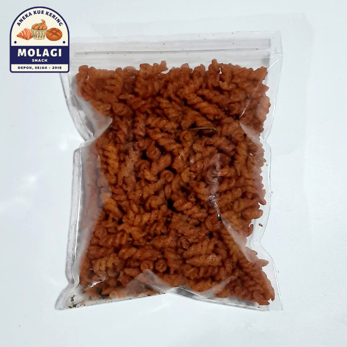 

Mamam_Asoy Makaroni Spiral Bantet Daun Jeruk 250 Gram - Molagi Snack